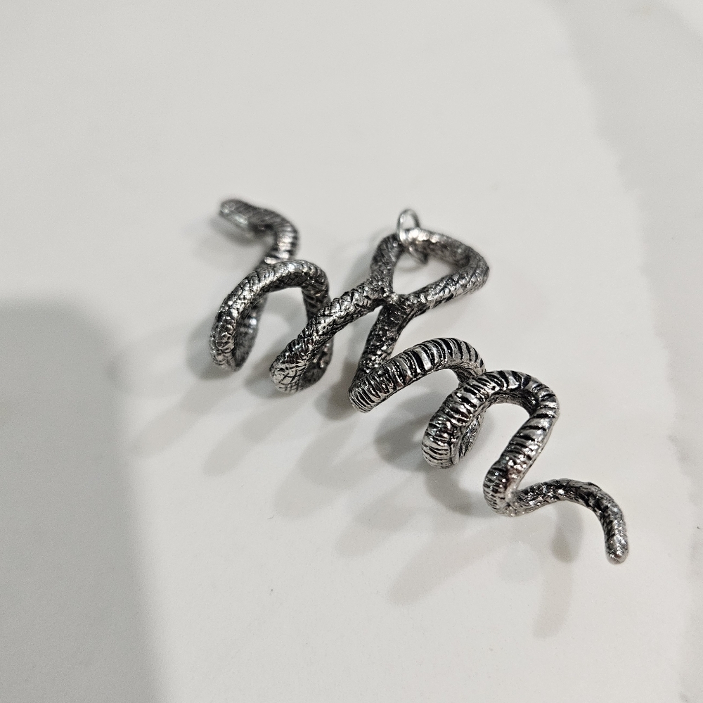 Snake Pendant Gothic Pendant Necklace Snake Necklace, Snake Charm Charms
